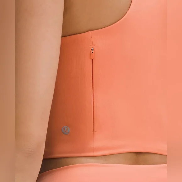 NWT Lululemon Swift Speed Cropped Tank TopB/C Cup Coral Kiss Size 2 - Picture 5 of 16